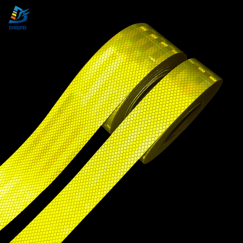 Fluorescent Yellow High Intensity Prismatic Reflective Tape - 